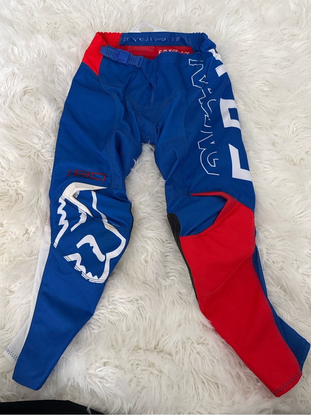Fox Red and Blue Motocross Pants